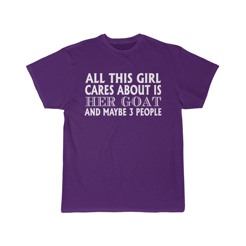 Girl Loves Her Goat Shirt Funny Short Sleeve Tee 4 Girl Loves Her Goat Shirt Funny Short Sleeve Tee - Image 4