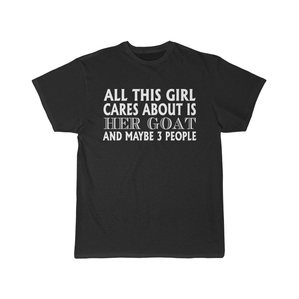 Girl Loves Her Goat Shirt Funny Short Sleeve Tee 2 Girl Loves Her Goat Shirt Funny Short Sleeve Tee - Image 2