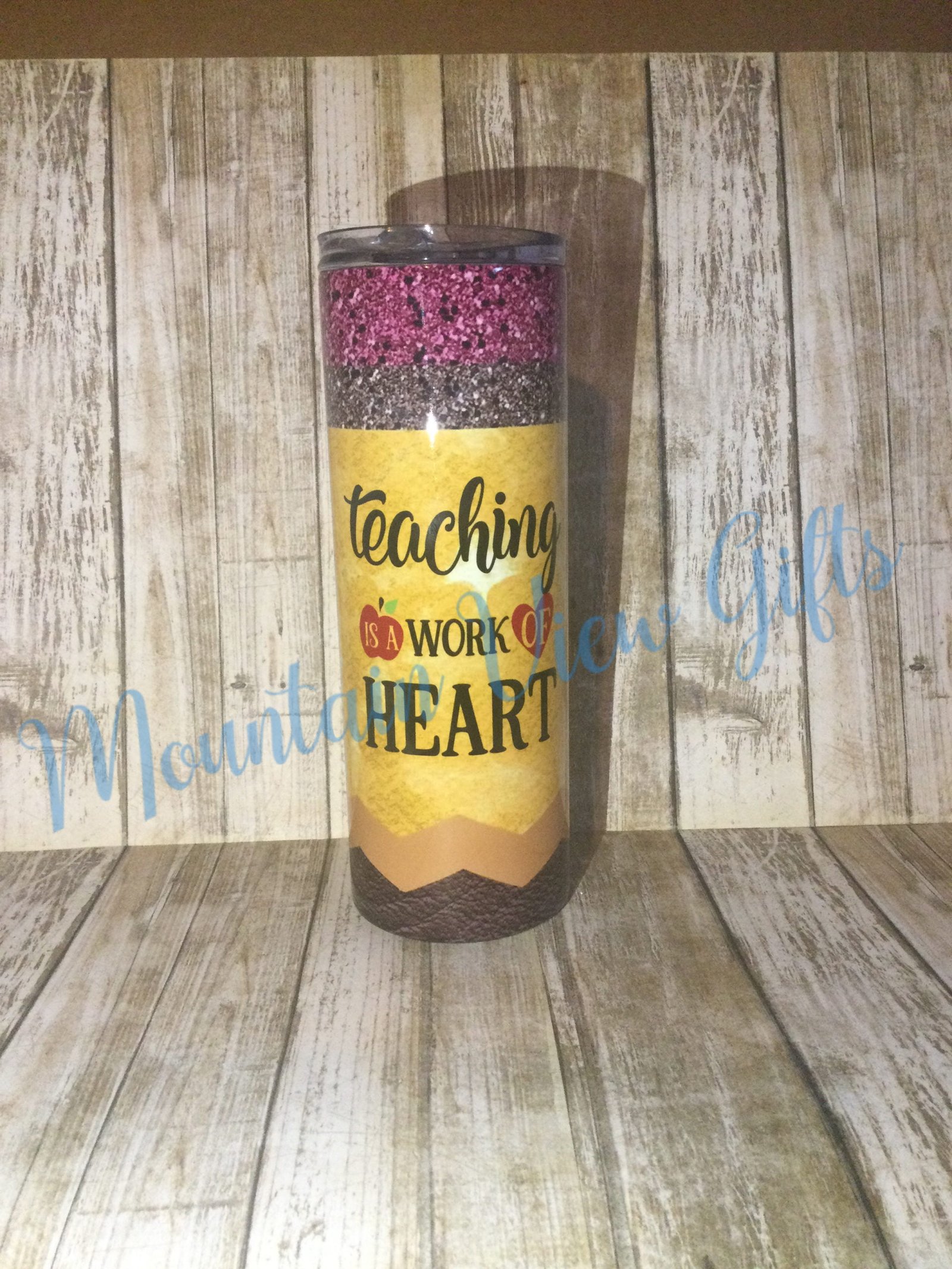 Teaching is a Work of Heart Pencil Tumbler 4 Teaching is a Work of Heart Pencil Tumbler - Image 4