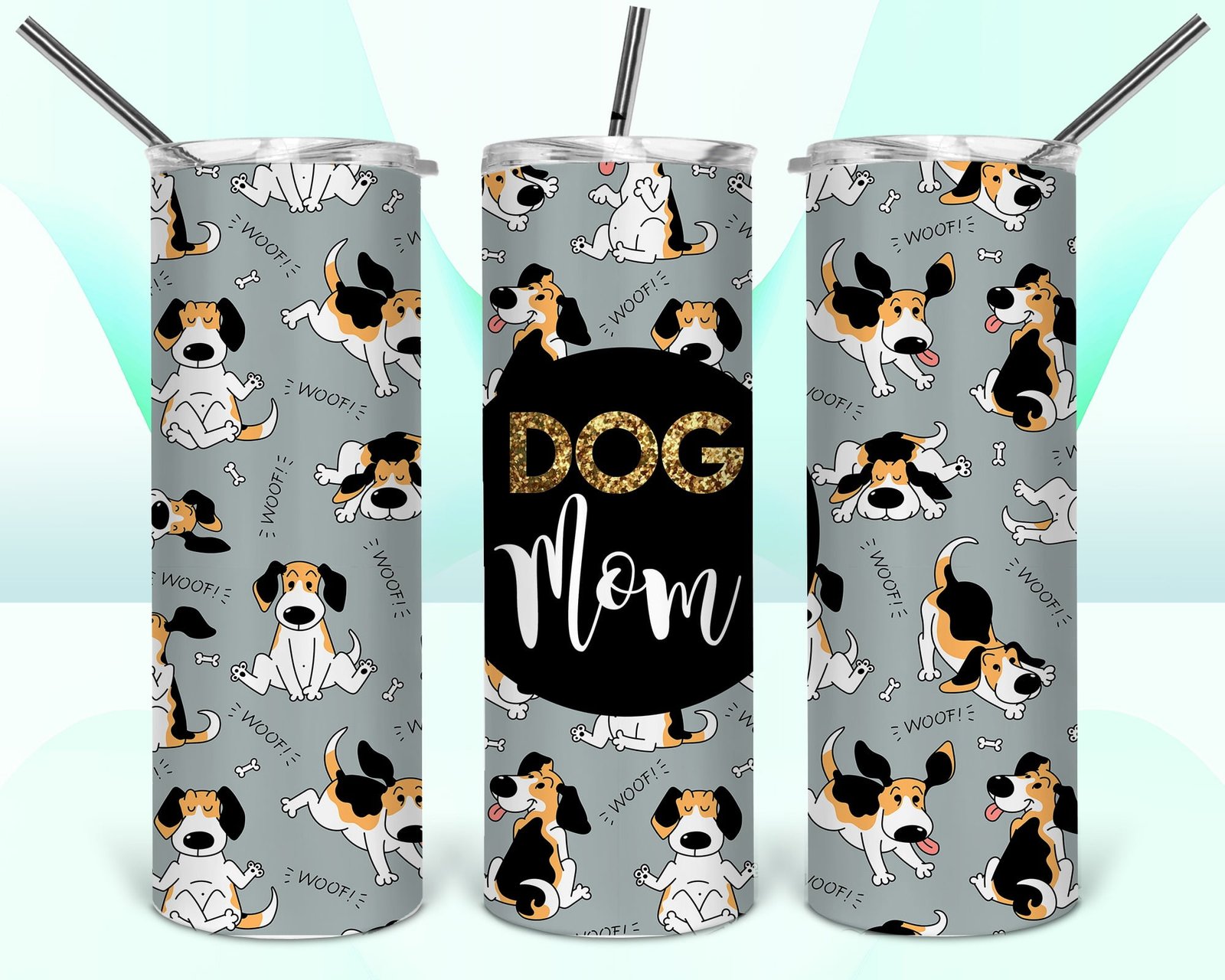 Dog Mom Coffee Tumbler - Stainless Steel Tumbler 1 Dog Mom Coffee Tumbler