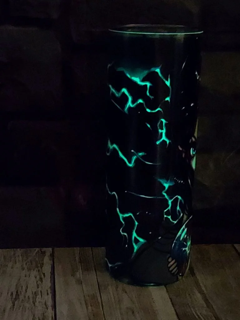 bringer of lightning glow tumbler