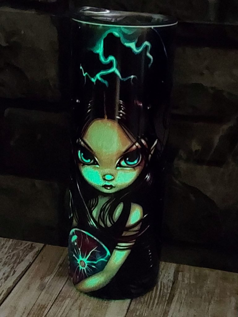 Bringer of Lightning Tumbler - Strangelings - 20 oz Glow in the Dark Tumbler 4 bringer of lightning glow tumbler (2)