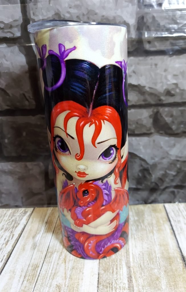 Ruby Moon Tumbler - Strangelings - 20 oz Shimmer Tumbler 4 ruby moon tumbler 2