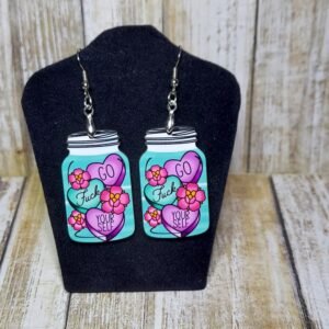 anti-valentine earrings