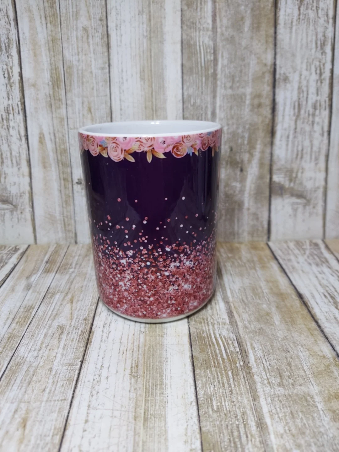 Pink and Black Mama Bear Coffee Mug – 15 oz Ceramic Gift for Moms - Image 3