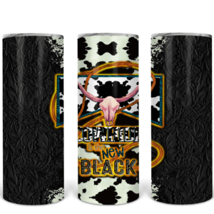Cowhide is the New Black Leather Cowhide Tumbler