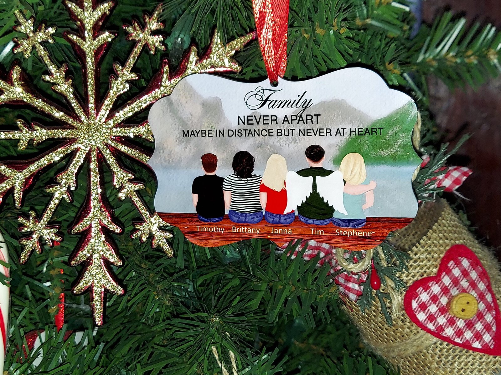 Custom Family Christmas Ornament 2 personalized family ornament