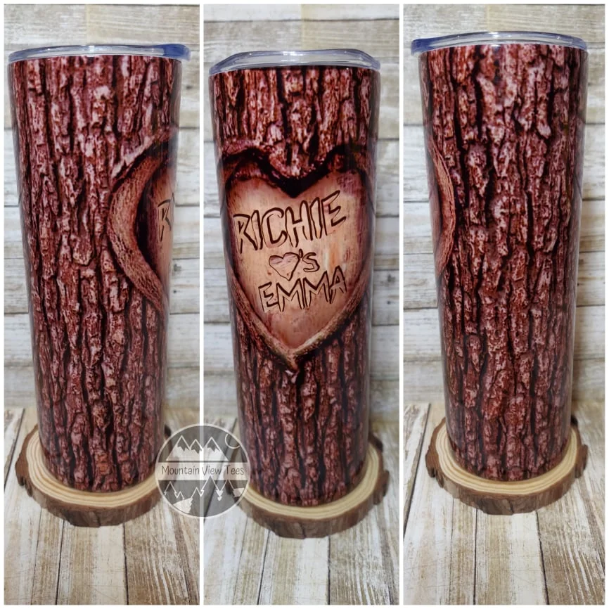 Appalachian Gifts, Graphic Tees & Personalized Tumblers 9 Personalized tree heart tumbler