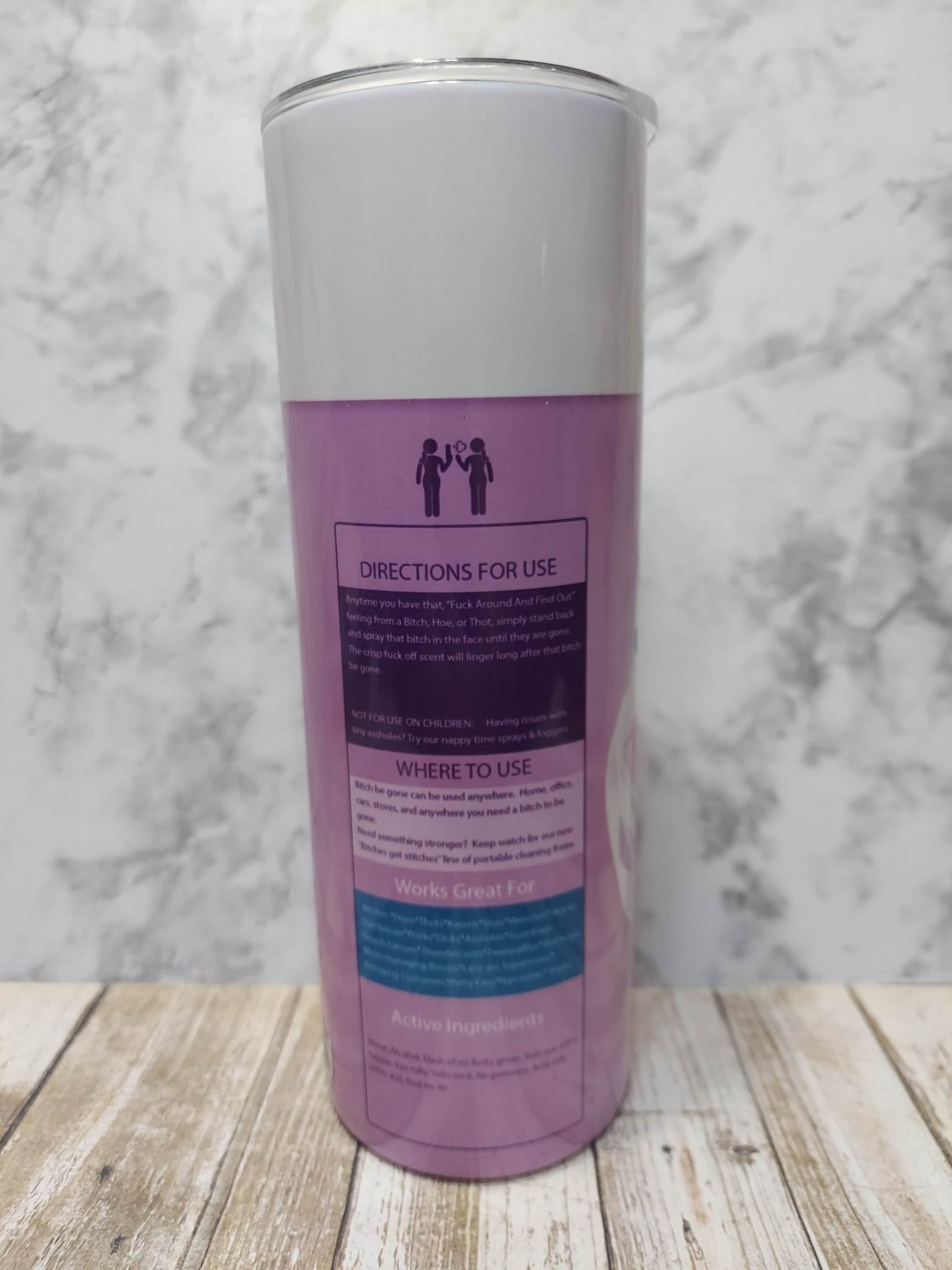 Bitch Be Gone Spray Tumbler Snarky and Funny Gift for Women 4 Bitch Be Gone Spray Tumbler Snarky and Funny Gift for Women - Image 4