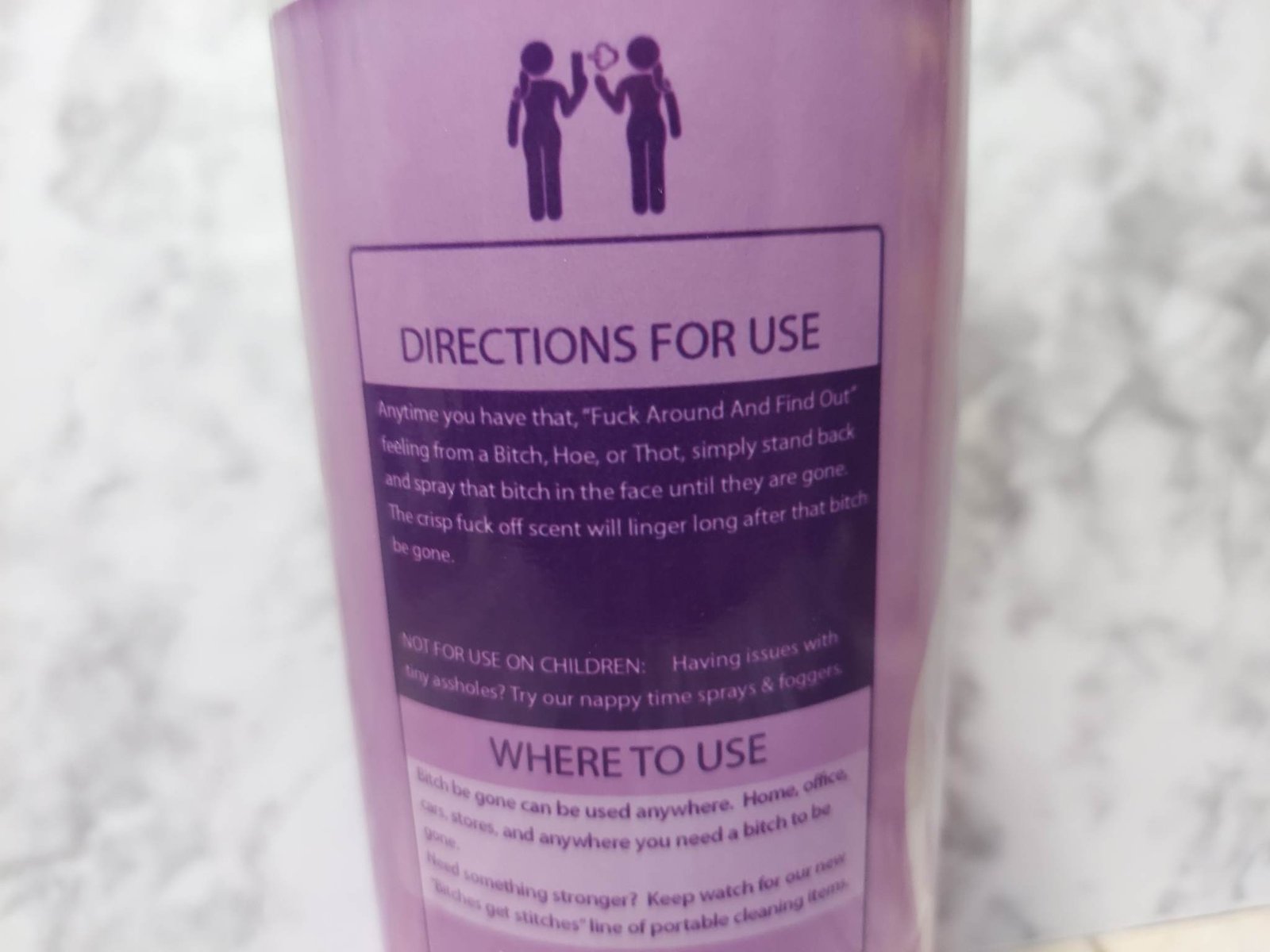 Bitch Be Gone Spray Tumbler Snarky and Funny Gift for Women 6 Bitch Be Gone Spray Tumbler Snarky and Funny Gift for Women - Image 6