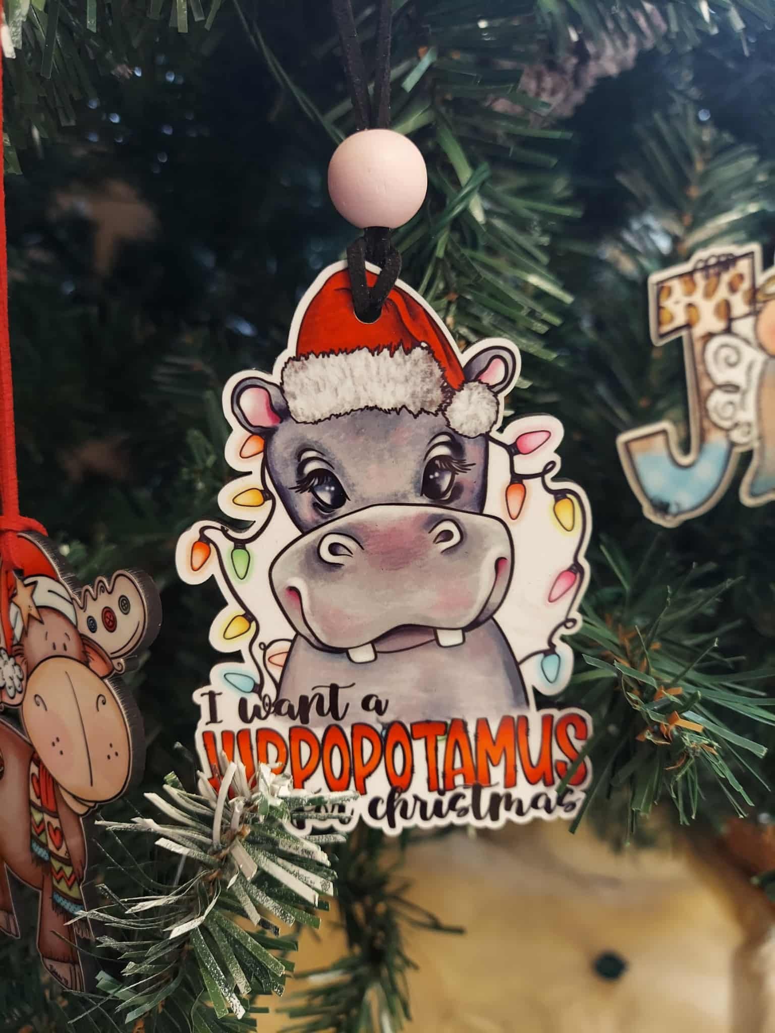 I Want a Hippopotamus for Christmas Ornament 1 I want a hippopotamus for Christmas Ornament