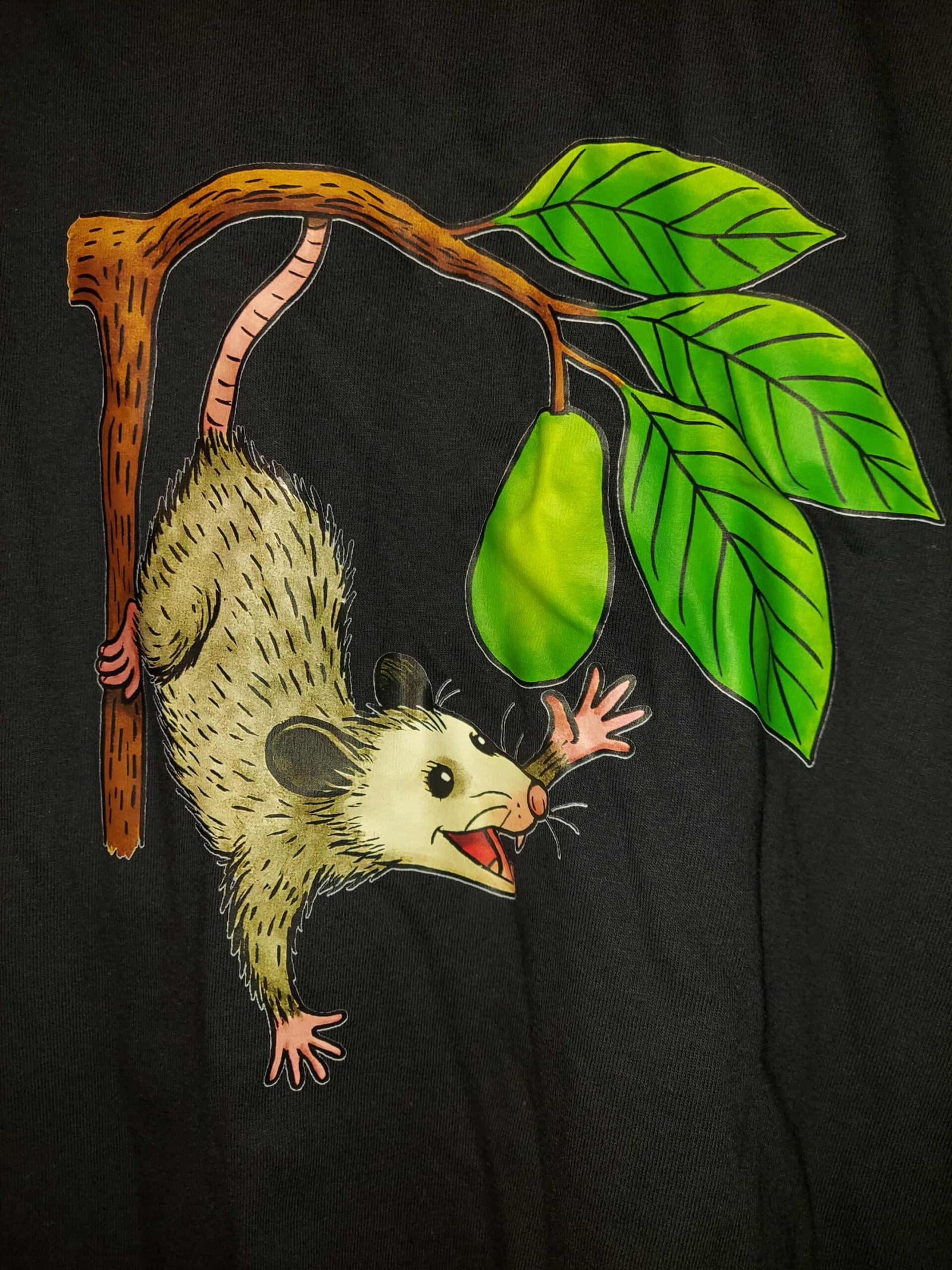 Pawpaw Possum T-Shirt | Unisex WV Nature Tee | Appalachian Fruit Graphic Tee 4 Pawpaw Possum T-Shirt | Unisex WV Nature Tee | Appalachian Fruit Graphic Tee - Image 4