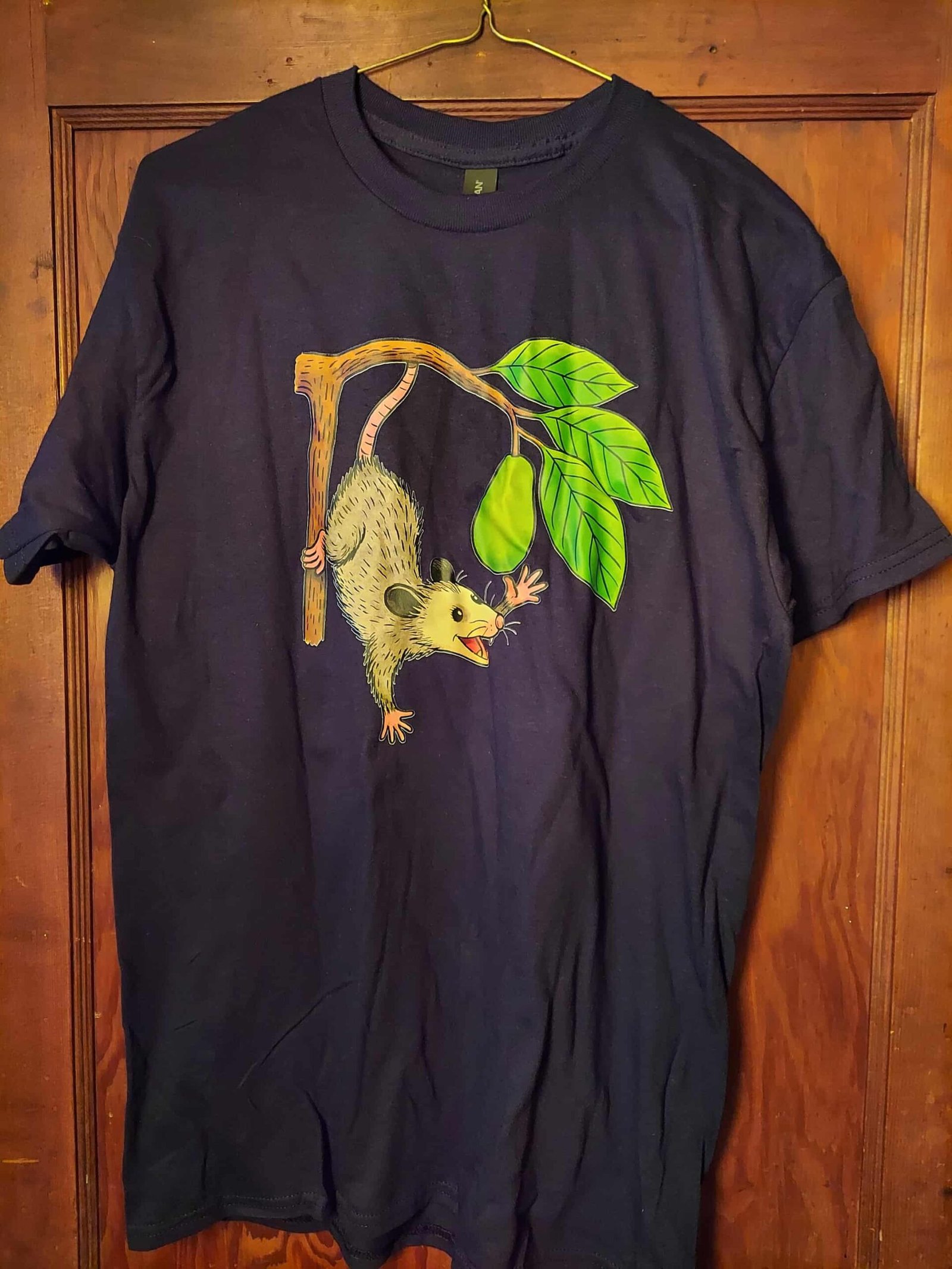 Pawpaw Possum T-Shirt | Unisex WV Nature Tee | Appalachian Fruit Graphic Tee 1 pawpaw possum t-shirt