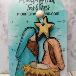 Nativity Wooden Ornament – Handmade MDF Christmas Ornament