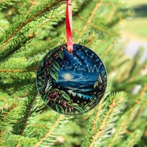 Paw Paw WV Ornament – Glass Hometown Keepsake