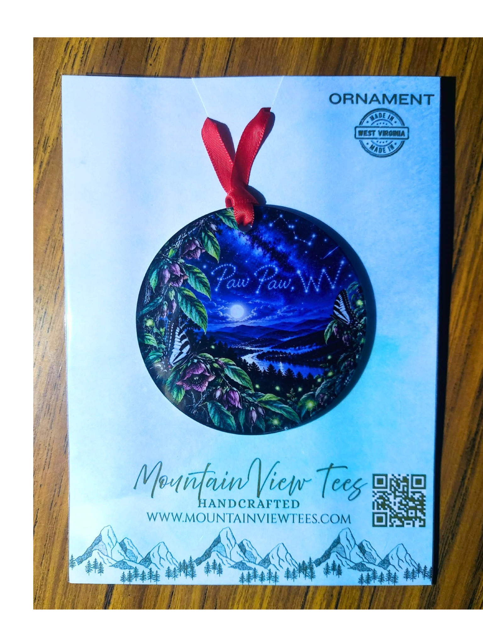 Paw Paw WV Ornament – Glass Hometown Keepsake 3 Paw Paw WV Ornament – Glass Hometown Keepsake - Image 3