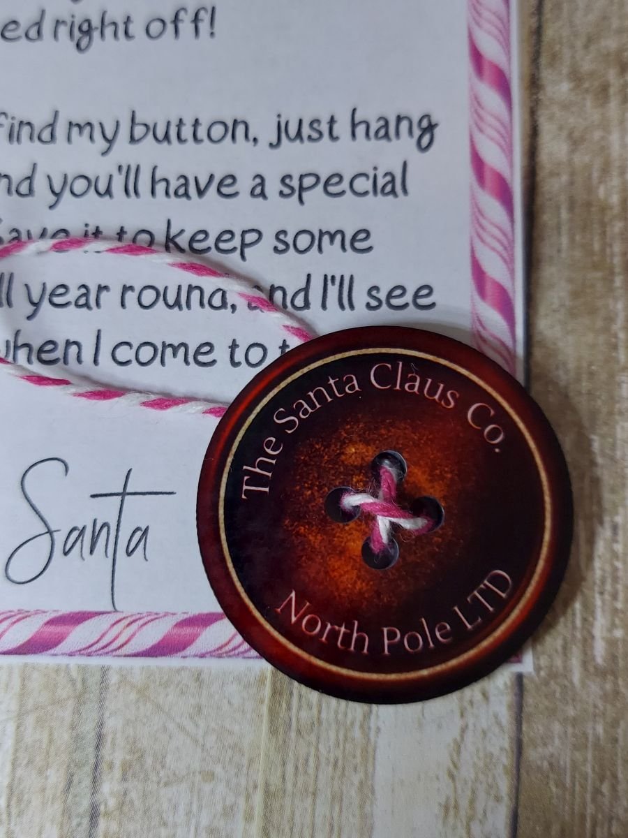 Santa's Lost Button – Personalized Christmas Eve Letter & Keepsake 1 Santa's Lost Button with Letter from Santa