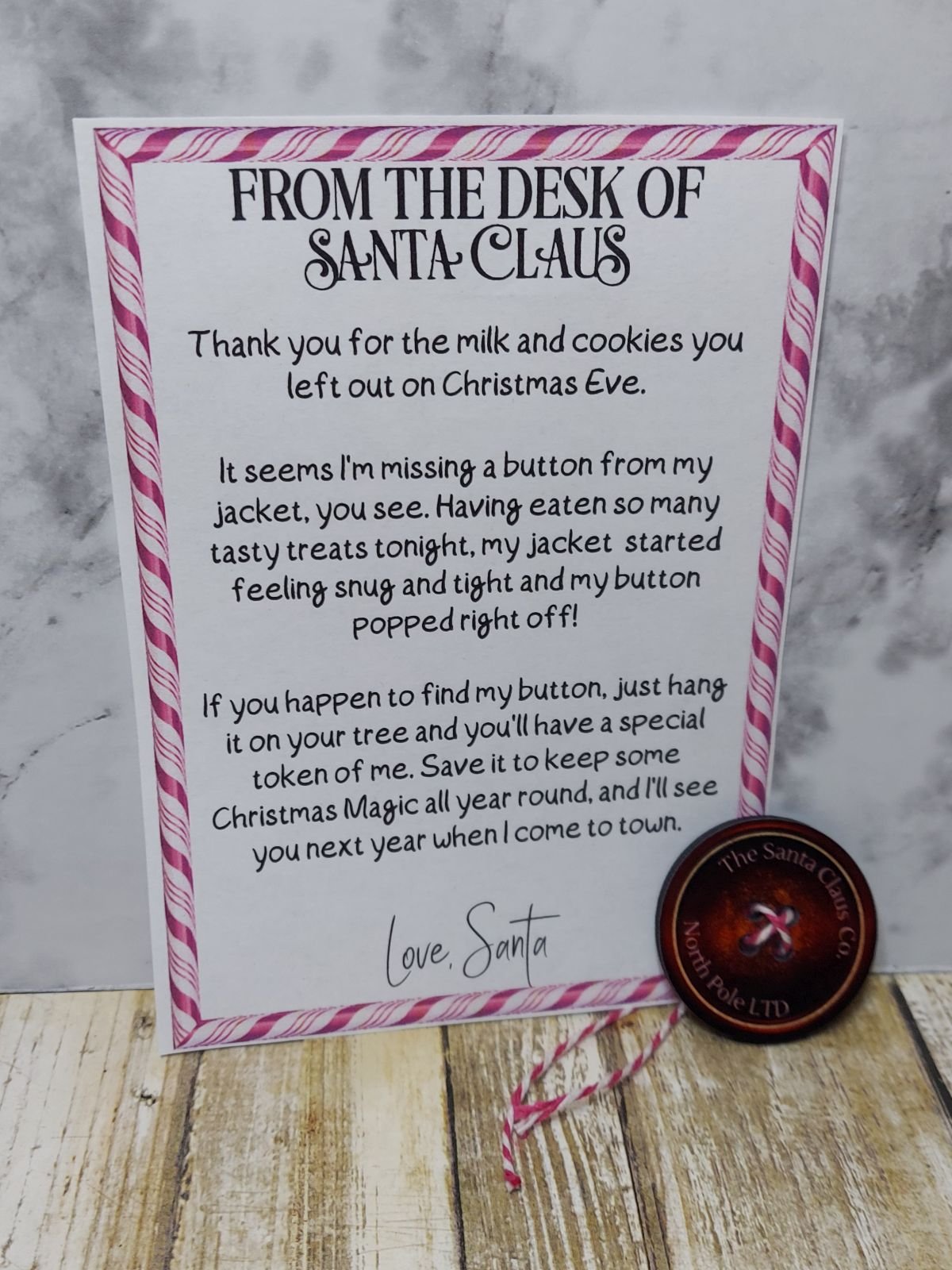 Santa's Lost Button – Personalized Christmas Eve Letter & Keepsake 2 Santa's Lost Button – Personalized Christmas Eve Letter & Keepsake - Image 2